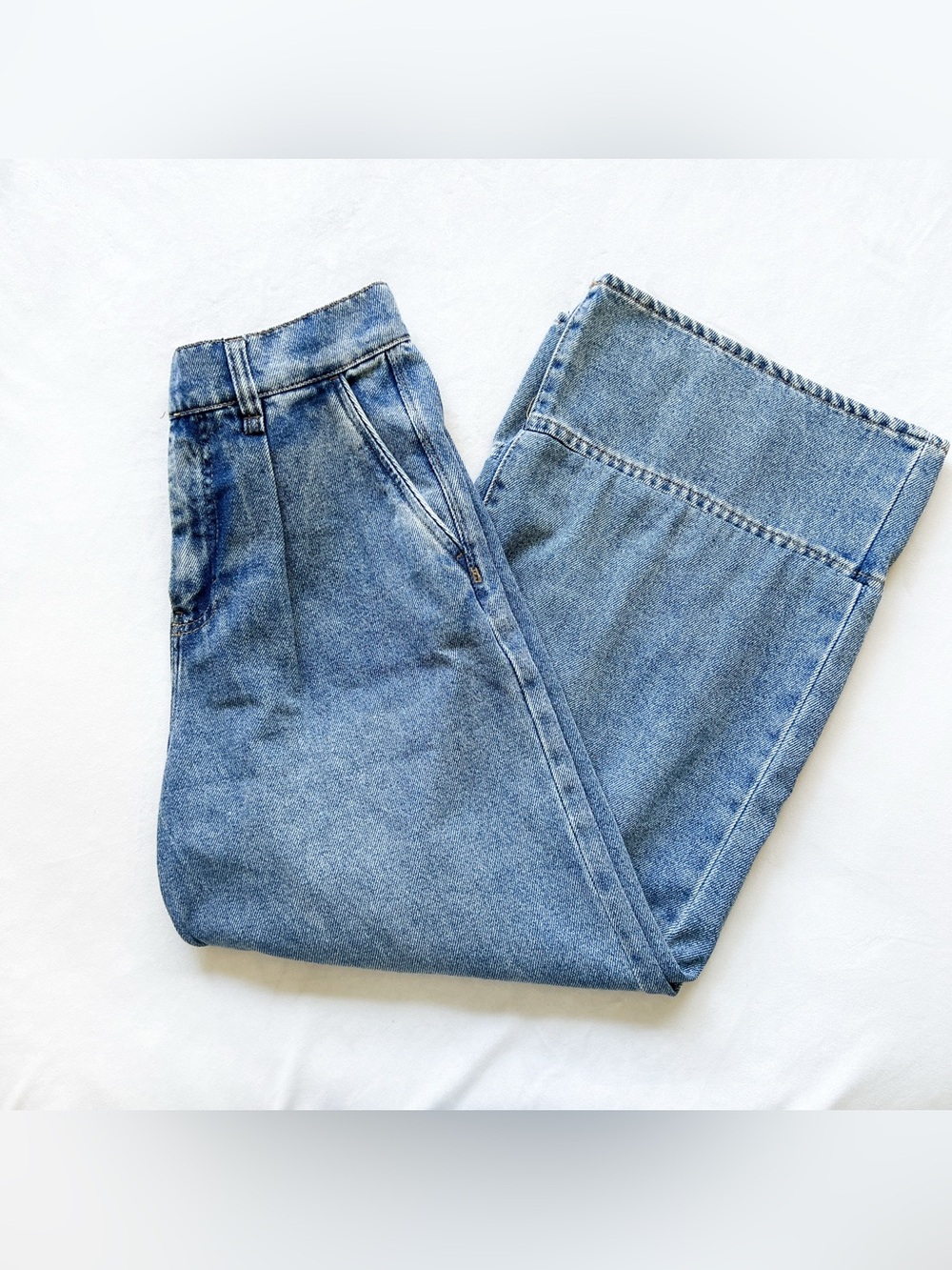 Habitual Wide Leg Jeans in Light Blue Wash - Size 6/28